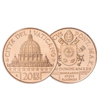 Vatikan-20Euro-2022-CUStgl-Kunst&Glaube