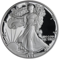 USA-1 Dollar-1988-AGpp-Silver Eagle-RS