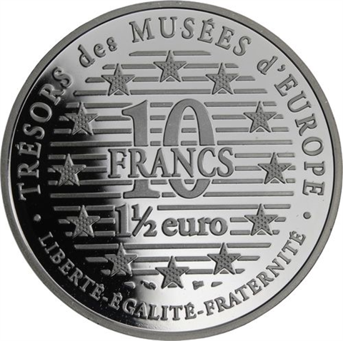 Frankreich-1,5 Euro 10 Francs-1997-AGpp-Albrecht Dürer-RS