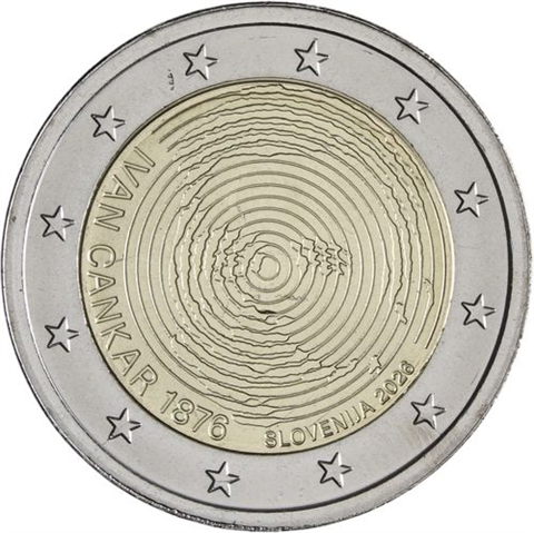 Slowenien-2 Euro-2026-bfr-Ivan Cankar-RS
