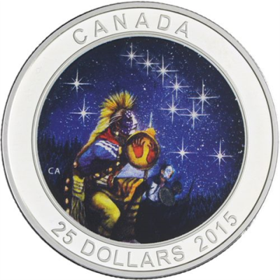Kanada-25 Dollar-2015-AGpp-The Quest-Farbe-RS