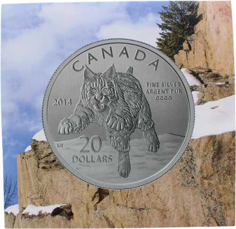 Kanada-20 Dollar-2014-AGstgl-Bobcat-RS