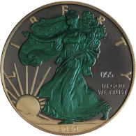 USA-1 Dollar-2020-AGstgl-FD-Ruth-Gold-Eagle Chameleon-RS