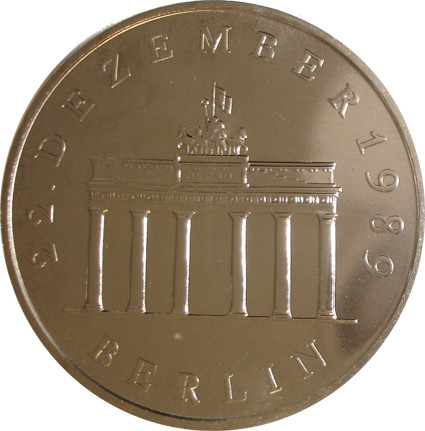 DDR Kurssatz 1 Pfennig bis 5 Mark 1988  Brandenburger Tor 