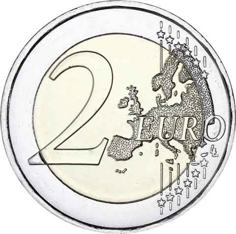 2 Euro Gesundheitsministerium aus Itanlien von 218