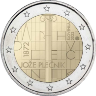 Slowenien-2Euro-2022-bfr-Joze-Plecnik