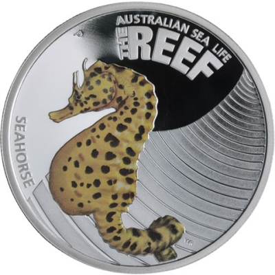 Australien-50 Cent-2010-AGpp-Seahorse-Farbe-RS