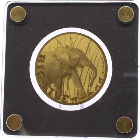 Tschad-10x5000 Francs-AU-Big Five-Etui
