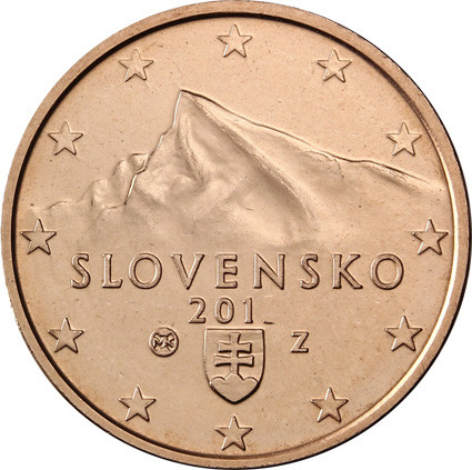 Slowakei 1 Cent 2014 bfr. Gifpel der Berges Kriva´n, Hohe Tatra