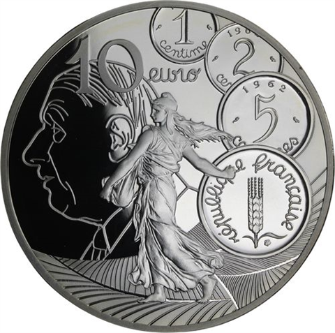 Frankreich-10 Euro-2020-AGpp-Säerin Nouveau Franc-RS