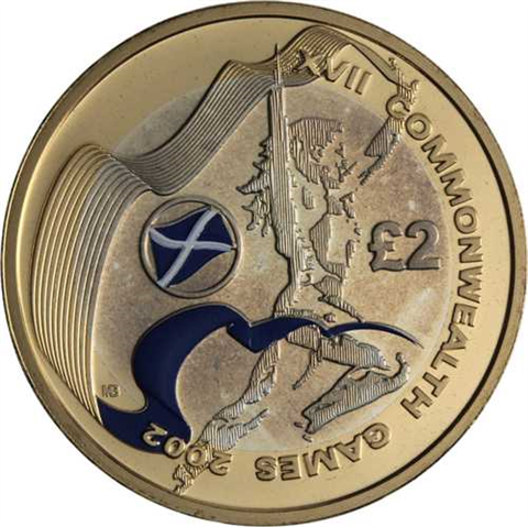 Großbritannien-4x2Pfund-2002-AGstgl-CommonwealthGames-Etui