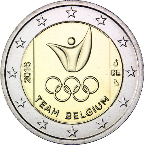 Belgien-2Euro-2016-bfr-Olympische Spiele-VS