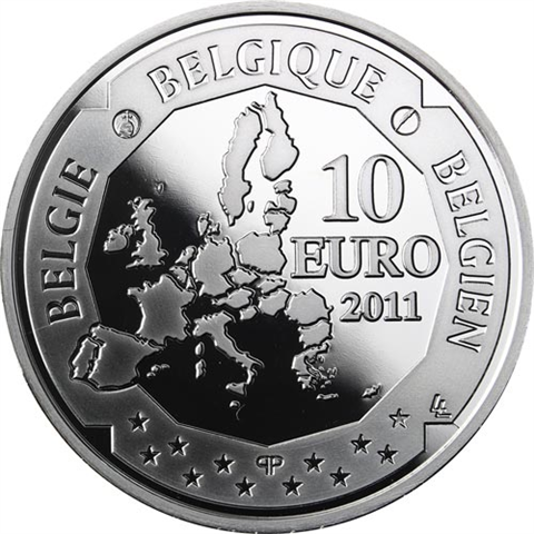 Belgien-10-Euro--Silber--2011-PP-Polarforscher-Amundsen-RS