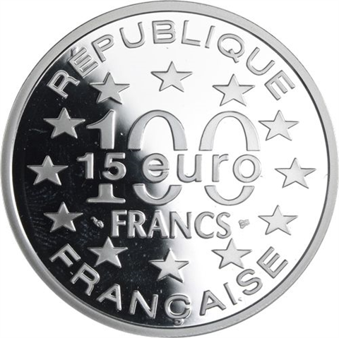 Frankreich-15 Euro 100 Francs-1997-AGpp-Enceinte Wenceslas-RS