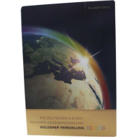 Deutschland-30x5 Euro-Stgl-vergoldet-5-Euro-Polymer-Gedenkmünzen-Folder