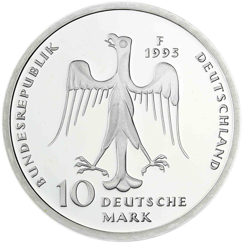 Deutschland 10 DM Silber 1995 Stgl. 800. Todestag von Heinrich dem Löwen I