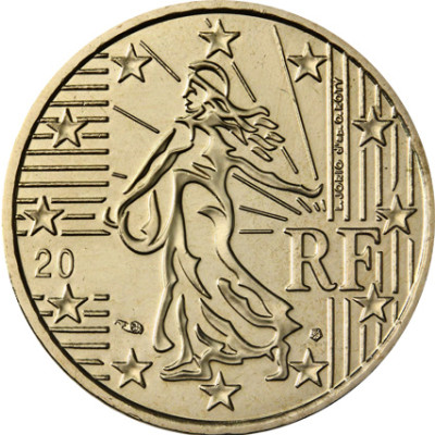 Frankreich 10 Cent 2004 bfr. Säerin