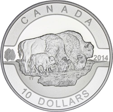 Kanada-10x10Dollar-2014-AG-Etui