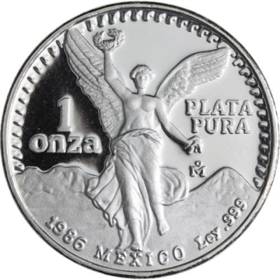 Mexiko-1 Onza-1986-AGpp-Libertad Siegesgöttin-RS