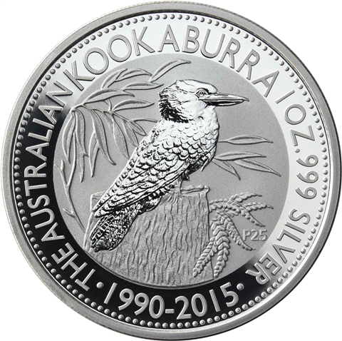 Australien 1 DOllar 2015 Stgl. Kookaburra Serie Eisvogel I
