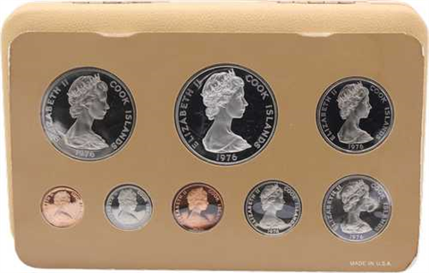 Cook Island-6,88Dollar-1976-PP-KMS-Etui