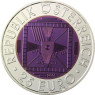 25 Euro Fernsehen Silber-Niob Münze Österreich 2005