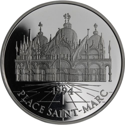 Frankreich-100 Francs 15 Ecus-1994-AGpp-Basilica San Marco-RS