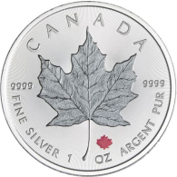 Kanada-5 Dollar-2016-AGstgl-Maple Leaf-Privy Farbe-RS
