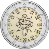 Portugal-2Euro-2005-bfr-Kursmünze-Königssiegel-RS