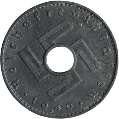 Deutschland- 5 Reichspfennig-1940-Kurs-RS