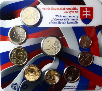 Slowakei KMS 5,88 Euro 2018 25 Jahre Republik