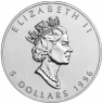 Kanada-5-Dollar-1996-1-Unze-Silber-Maple-Leaf-VS