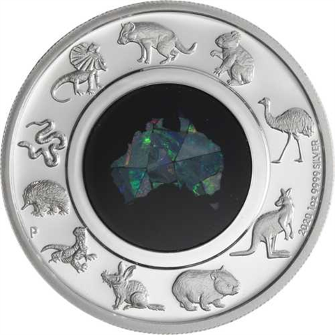 Australien-1 Dollar-2020-AGpp-Opal Great Southern Land-RS