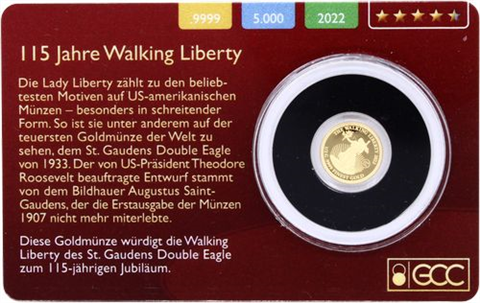 CookInseln-5 Dollar-2022-AUpp-Walking Liberty-RS