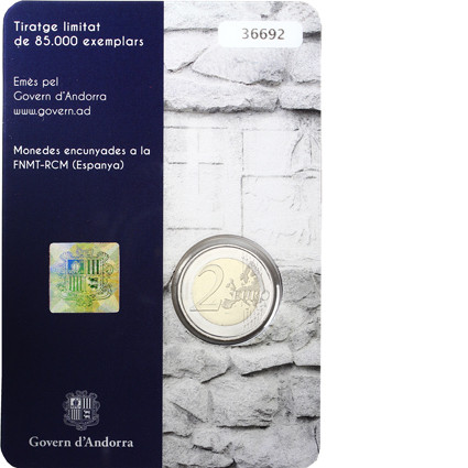 Andorra 2 Euro 2016 bfr. 150.jähriges Jubiläum der Neuen Reform von 1866