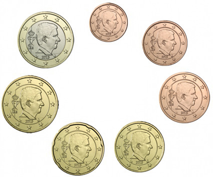 Belgien 1,88 Euro 2015 bfr. KMS 1 Cent - 1 Euro lose