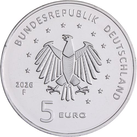 Deutschland-5 Euro-2026-CUstgl-Ariane-Mzz.F-RS