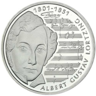 Deutschland 10 DM Silber 2001 Stgl. Albert Gustav Lortzing I