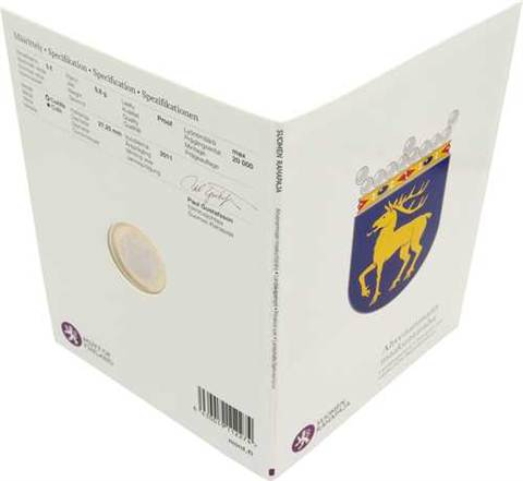 Finnland 5 Euro 2011 Landschaften Aland PP im Folder 2