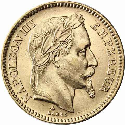 2 x Napoleon 20 Francs