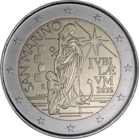San Marino-2 Euro-2025-Stgl-Pilger der Hoffnung-RS