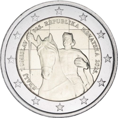 Kroatien-2 Euro-2025-bfr-König Tomislav-RS