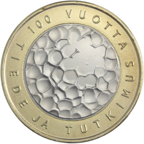Finnland-5Euro-2008-BU-100JahreAkademiederWissenschaftenundTechnischerUniversitaet-RS