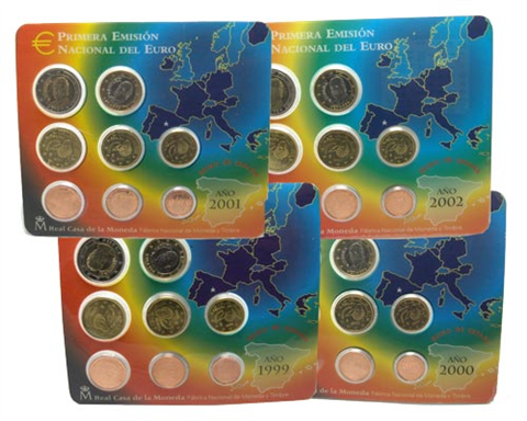 Spanien-Euro-KMS-1999-2000-2001-2002