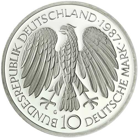 Deutschland 10 DM Silber 1987 Stgl. 30 Jahre Europäische Gemeinschaft I