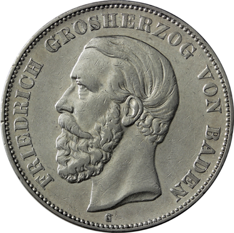 J27-Baden-5Mark-1874-1888-AgSS-FriedrichI-RS