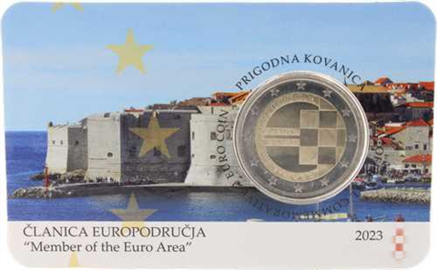 Kroatien-2Euro-2023-bfr-EuroEinführung-Coincard-RS