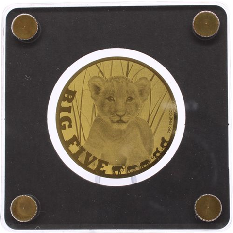 Tschad-10x5000 Francs-AU-Big Five-Etui