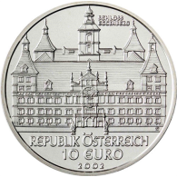 Österreich-10-Euro-2002-Silber-bfr-Schloss-Eggenberg-RS