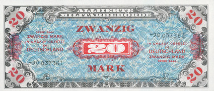 Banknoten Alliierten Militärbehörde 1944